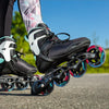 Inline-Skates Radon Teal 90 softboot 83A schwarz mt 38