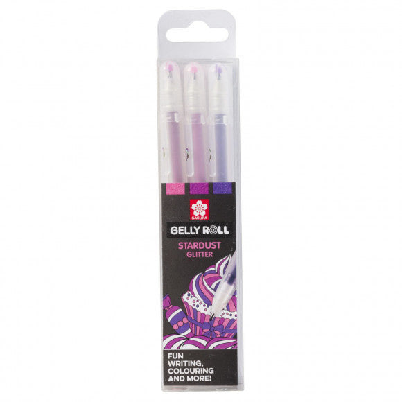 Sakura • Gelly Roll Gelstift Stardust Glitzer Süßigkeiten 3 Stück