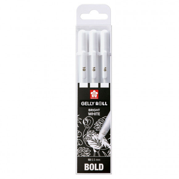 Sakura • Gelly Roll Gelstift 10 weiß 3 Stück