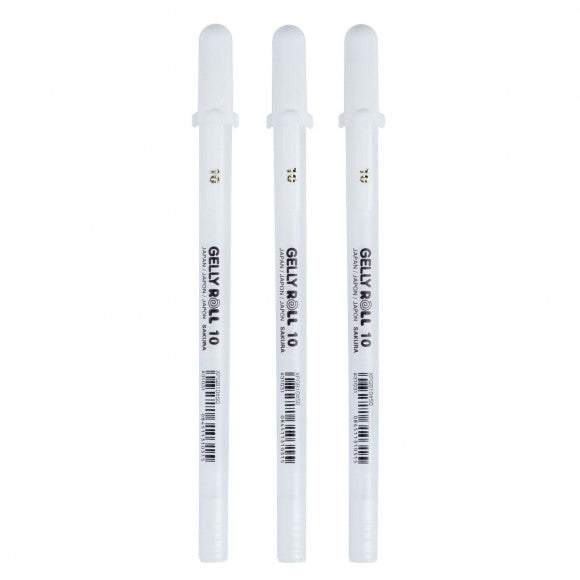 Sakura • Gelly Roll Gelstift 10 weiß 3 Stück
