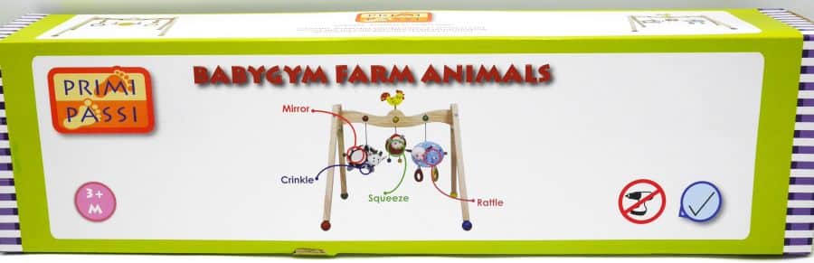 Jonotoys Primi Passi Holztier-Baby-Fitnessstudio