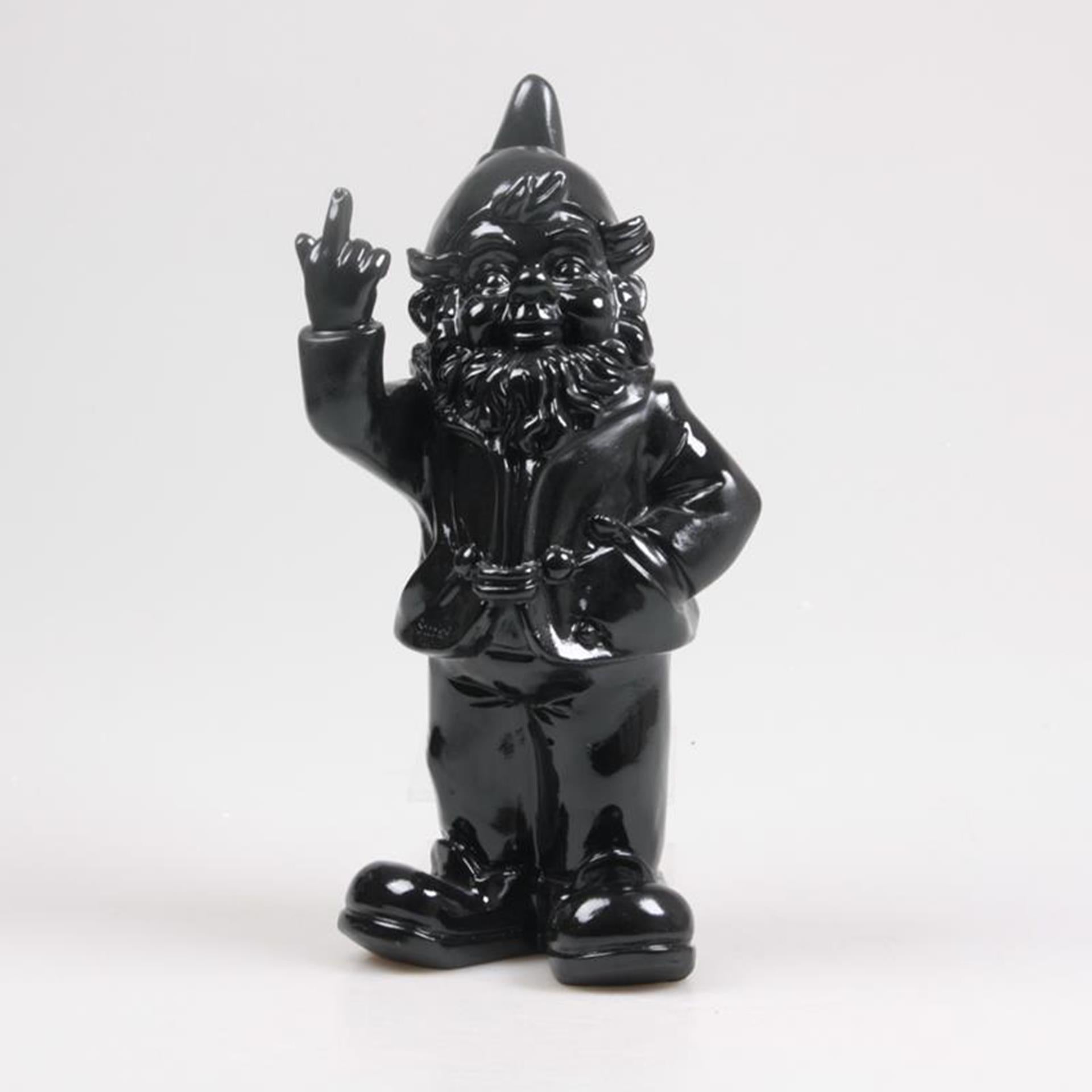 Stoobz Design Stoobz Gnome f*ck you schwarz 16x32cm