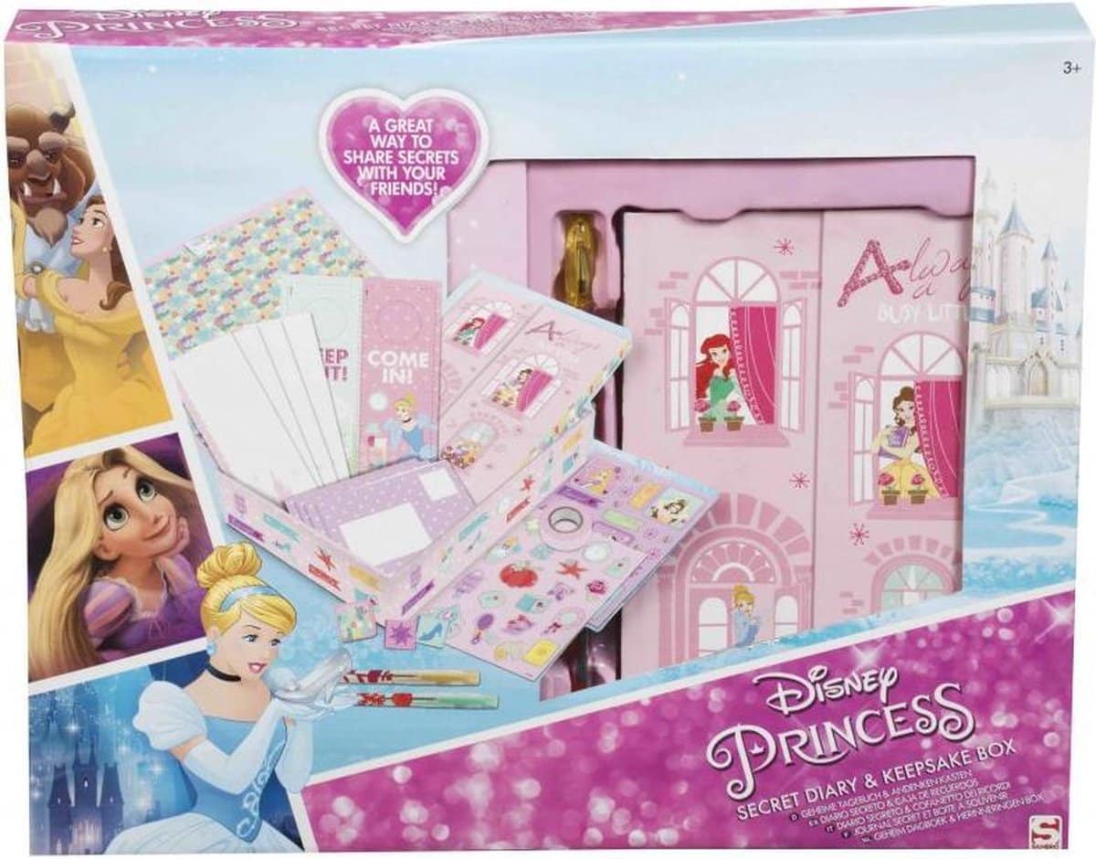 Disney Princess Secret Tagebuch und Aufbewahrungsbox