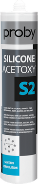 Proby Silikon Acetoxy S2 | 280ml | grau (12 Stück) - 12002439