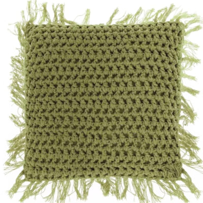 Einzigartiges Wohnkissen Tufo olivgrün 45 x45 cm | 6 Stück