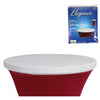 Elegance Abdeckhaube Stehtisch weiß 80 cm | 12 Stück