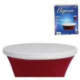 Elegance Abdeckhaube Stehtisch weiß 80 cm | 12 Stück - afbeelding 1