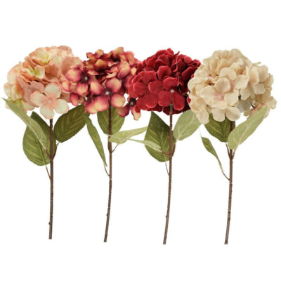 Kunstblume Hortensie 54 cm 4-fach sortiert | 24 Stück