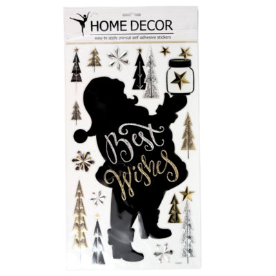Wandaufkleber Pop Up Weihnachtsmann 41 x 24 cm | 24 Stück