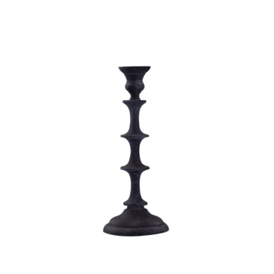 Ptmd Kerzenständer Freddie's schwarz 31,5 cm | 6 Stück