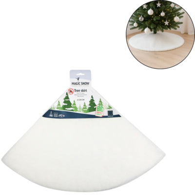 Weihnachtsbaumrock weiß 100 cm | 12 Stück