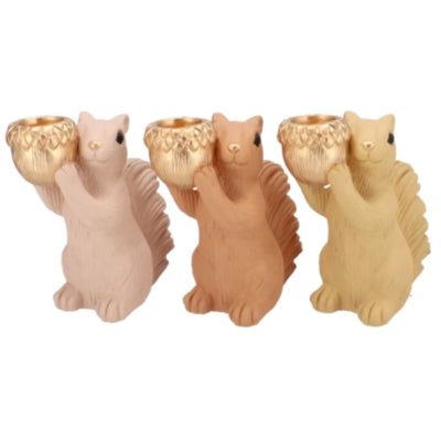 Daan Bugholzschale Jingle Eichhörnchen stehend sandrosa 21 cm 3 sortiert | 6 Stück