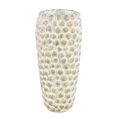 Ptmd Blumentopf Noise hoch m creme 45 cm | 2 Stk