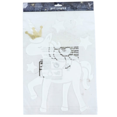 Fensteraufkleber Einhorn 40 cm | 24 Stück