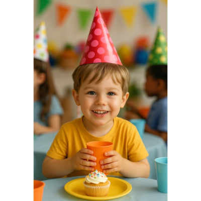 Amscan Partyhut Papier 16 cm 3 sortiert | 100 Stück