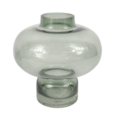 Vase Glas grau 20,5 cm 2 sortiert | 6 Stück