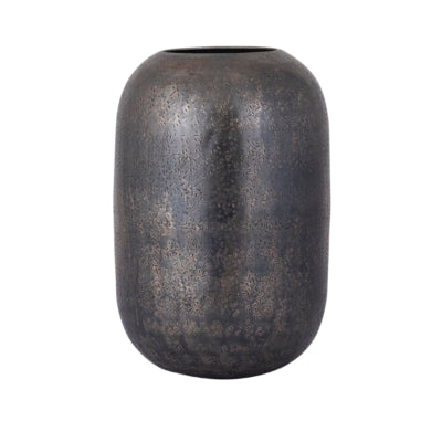 Ptmd Vase Yourne s Aluminium grau 25 cm | 12 Stück