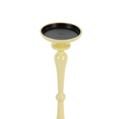 Light Living Licht- und Living-Kerzenständer Yahvi glänzend gelb 39 cm | 2 Stk