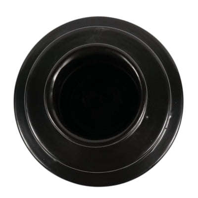 Daan gebogene Vase Treppe schwarz 15 cm | 6 Stück