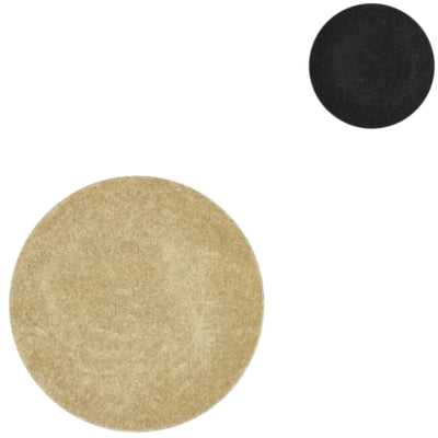 Dekoteller Melamin Glanz schwarz goldfarben 18 cm 2 sortiert | 36 Stück