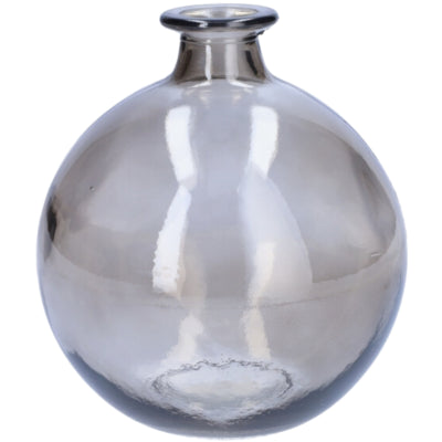 Vase Glas grau 17 cm | 6 Stück