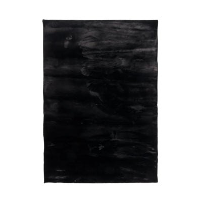 Karpi Teppich Plüsch schwarz 60 x 90 cm | 2 Stk