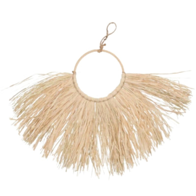 Daan Bugholz Wanddekoration Bast Boho Natur 62 cm | 10 Stück