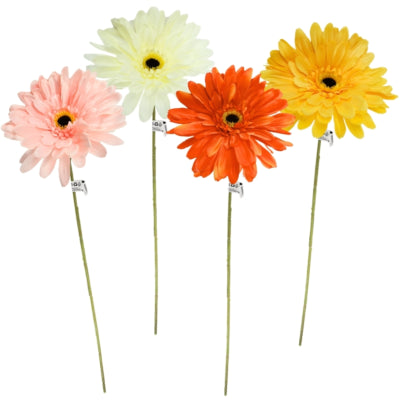 Kunstblume Gerbera 76 cm 4-fach sortiert | 48 Stück