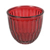 Teelichthalter Joey Glas rot 13 cm | 12 Stück