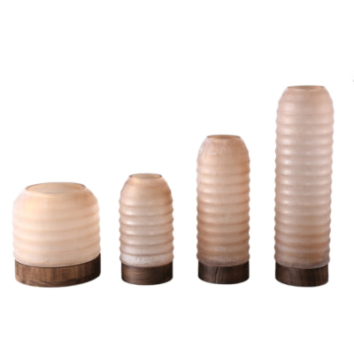 Ptmd Vase Yana braun 20 cm | 2 Stk