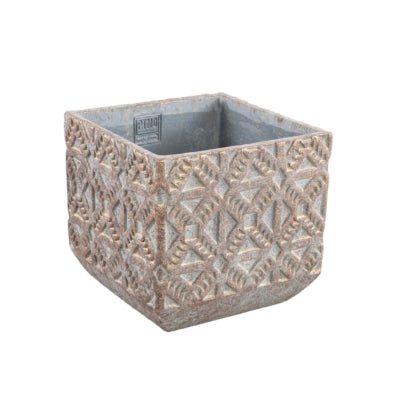 Ptmd Blumentopf jenah braun m 19 cm | 6 Stück