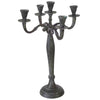 Kerzenständer klassisches Aluminium Antik-Look 40 cm | 2 Stk