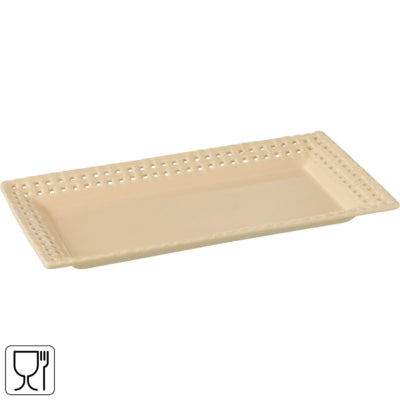 J-line rechteckiger Pfirsichteller 32 cm | 6 Stück