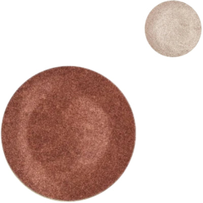 Dekoteller Melamin Glanz bronzefarben Nude 22 cm 2 sortiert | 18 Stück