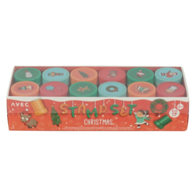 Stamp Christmas 4 assorted set of 12 | 48 Stück