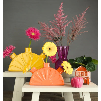 Vase limon ockergelb 28 cm | 8 Stück