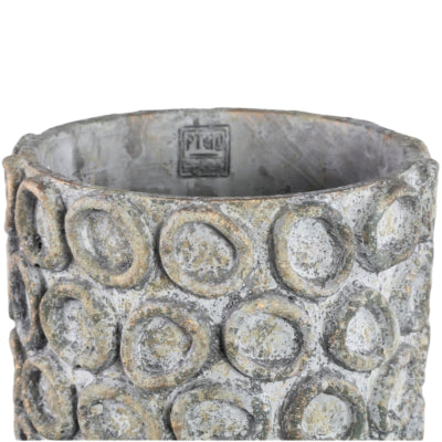 Ptmd Zementtopf mit Kreisen 50 cm | 2 Stk