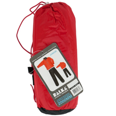 Ralka Regenanzug rot schwarz Größe 116 | 14 Stück