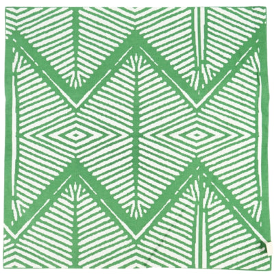 Fair-Trade-Kissenbezug Tribal grün 45 x 45 cm | 12 Stück
