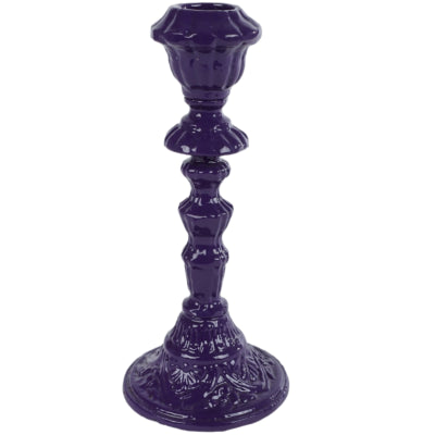 Kerzenständer Naomi Aluminium Lila 18 cm | 16 Stück
