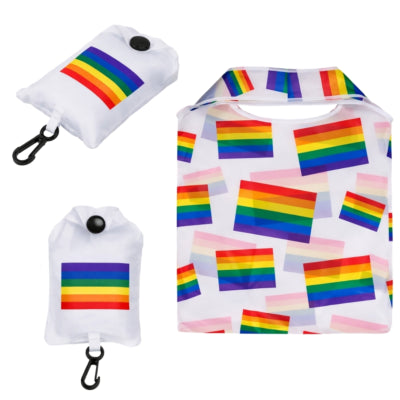 Out of the blue faltbare Tasche Regenbogen 39 x 56 cm | 24 Stück