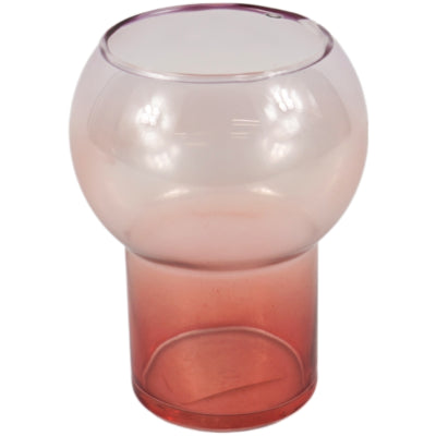 Vase Osha Glas orange rot 16 cm | 24 Stück