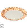 J-Line Tellerkurve orange 22 cm | 12 Stück