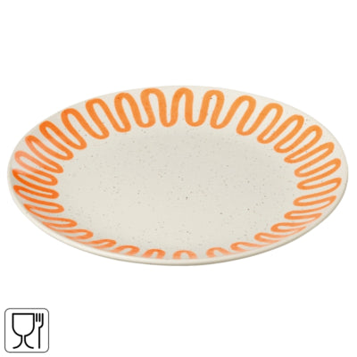 J-Line Tellerkurve orange 22 cm | 12 Stück