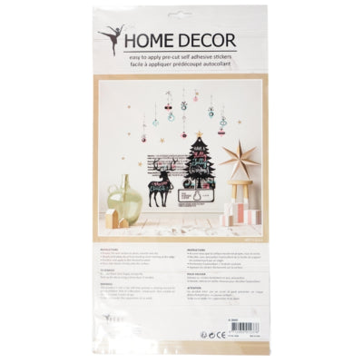 Wandaufkleber Pop-Up-Weihnachtsbaum 41 x 24 cm | 24 Stück