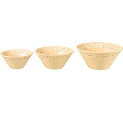 J-Line Schüssel Pfirsich 20 cm 3er-Set | 6 Stück