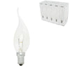 Glühbirne Kerze transparent E14 230V 15W | 100 Stück