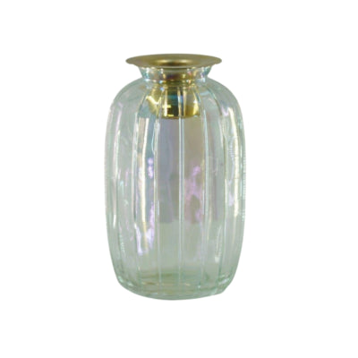Housevitamin Kerzenständer Flasche Regenbogen goldfarben 11,5 cm | 12 Stück