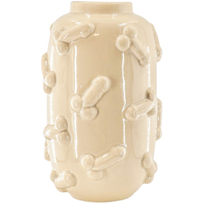 Housevitamin Vase dick beige 27 cm | 4 Stück