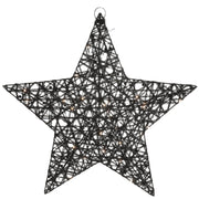 Countryfield Weihnachtsstern Lille l LED auf Batterie schwarz 50 cm | 6 Stück - afbeelding 1
